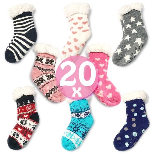 Kuschelsocken Mix für Kinder, 20 Paar